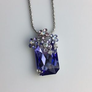 Swarovski Crystal Long Pendant Necklace